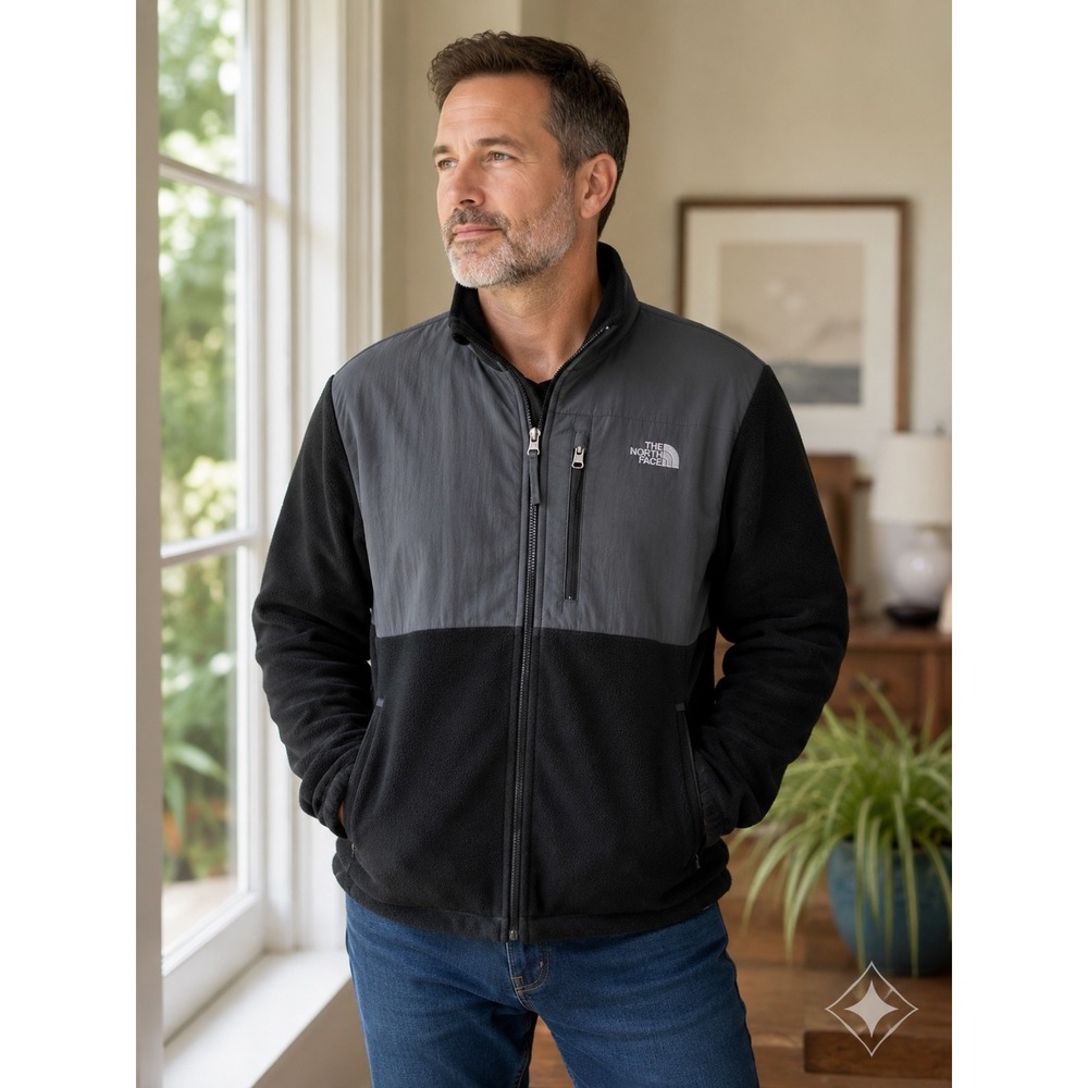 The North Face Denali Jacket Mens M Black Good Polartec Fleece Gorpcore Winter